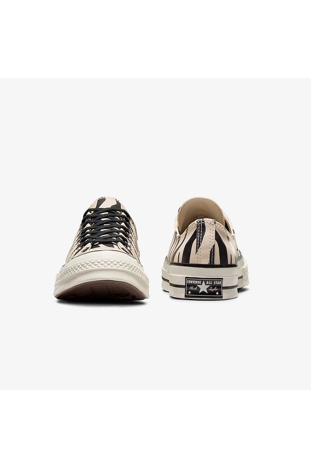 Chuck 70 Zebra Print Unisex Bej Sneaker - 3