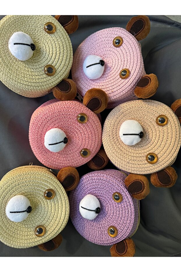 Çocuk Askılı Hasır Çanta - 1