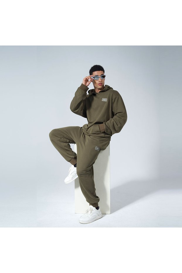 Loungewear Hoodie Set – Olive Green Eco-Friendly Sustainable Sweatshirts