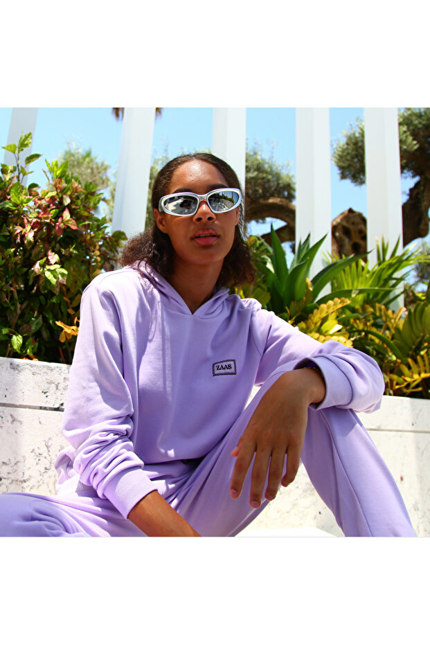 Loungewear Hoodie Set – Lilac Eco-Friendly Sustainable Sweatshirts