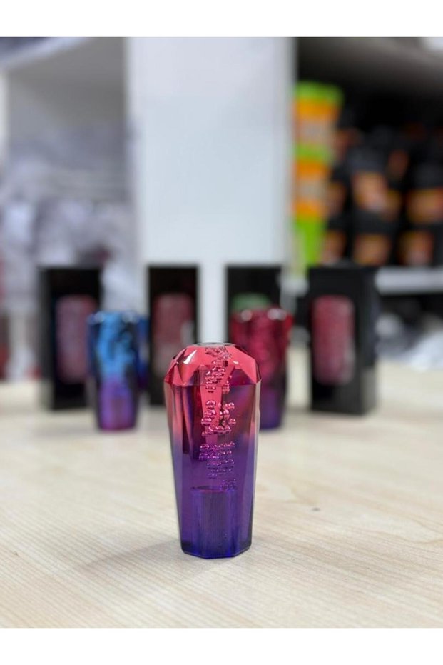 Red Purple Color 10cm Gear Shift Knob with Epoxy Bloncuklu Vt-001