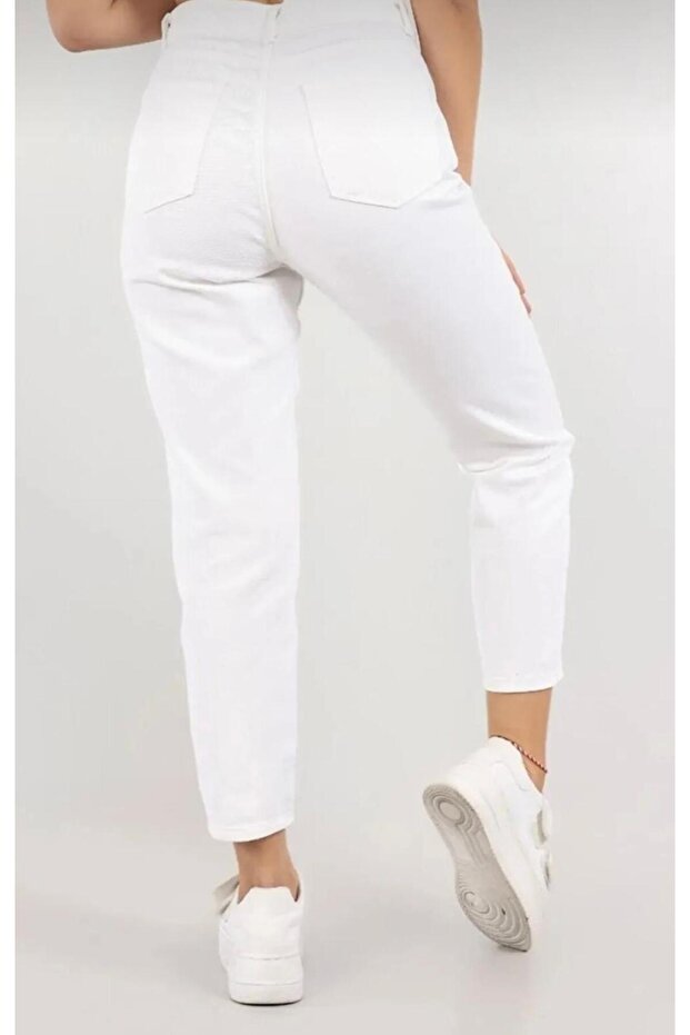 School Trousers Mom Jeans High Waist Lycra /Y.E.N.I S.E.Z.O.N