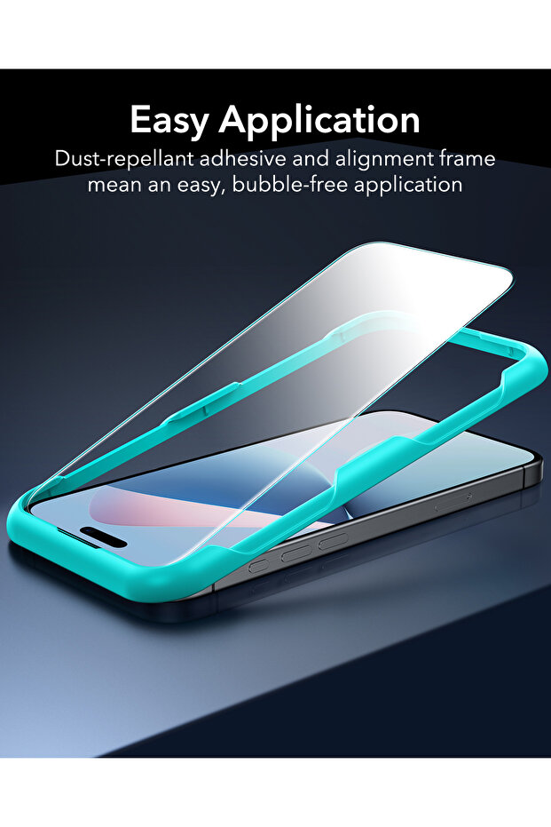 iphone 16 Pro Anti-Static Temperli Full Cam Ekran Koruyucu 2 Adet - 3