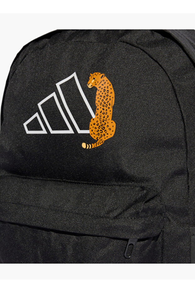 Logo Print School Backpack with Adjustable Straps and Zip Closure - 15x31x44 cms - 4