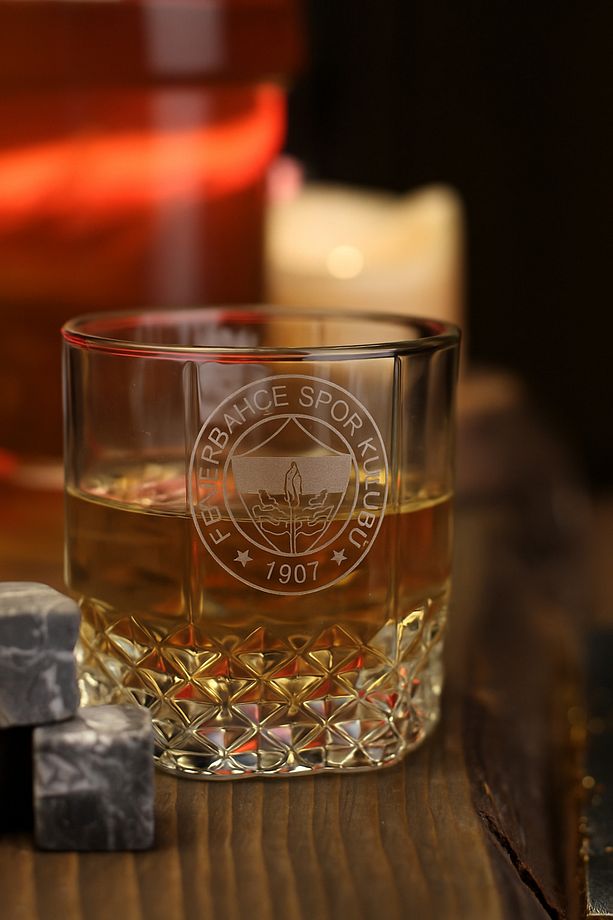 Std Pamella Tekli Viski Bardağı Kişiye Özel Kutulu Hediyelik 250 ml Klasik - 1