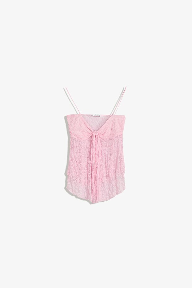 Dantelli askılı top - 2