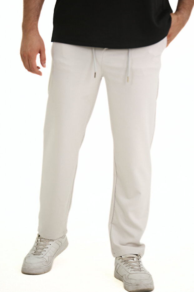 Double Fabric a Quality Baggy Straight Leg Trousers