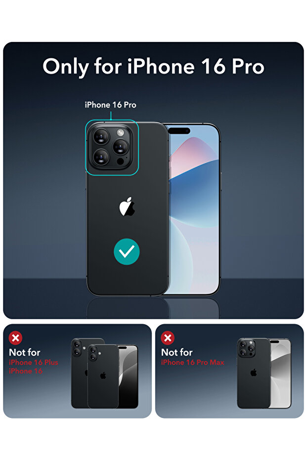 iphone 16 Pro Anti-Static Temperli Full Cam Ekran Koruyucu 2 Adet - 4