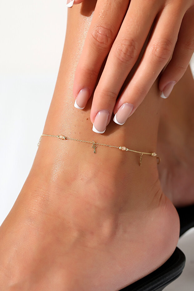 14 Ayar Altın Figürlü Halhal - 3