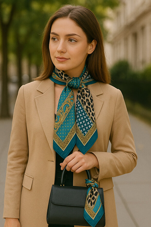 % İpek Tivil Eşarp - 3