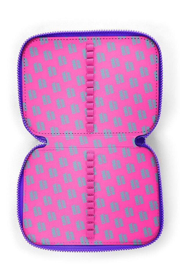 حقيبة أقلام مزدوجة الطبقات منقوشة - 6