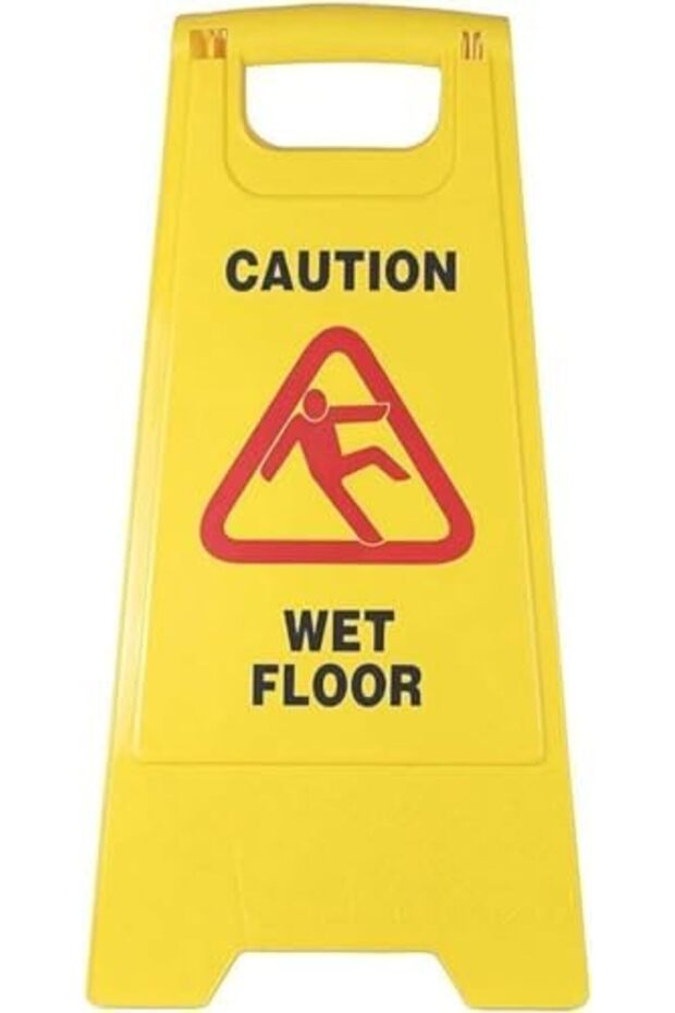 YU WELL Foldable Wet Floor | Cleaning in Progress| No Parking Sign Board (Wet Floor)