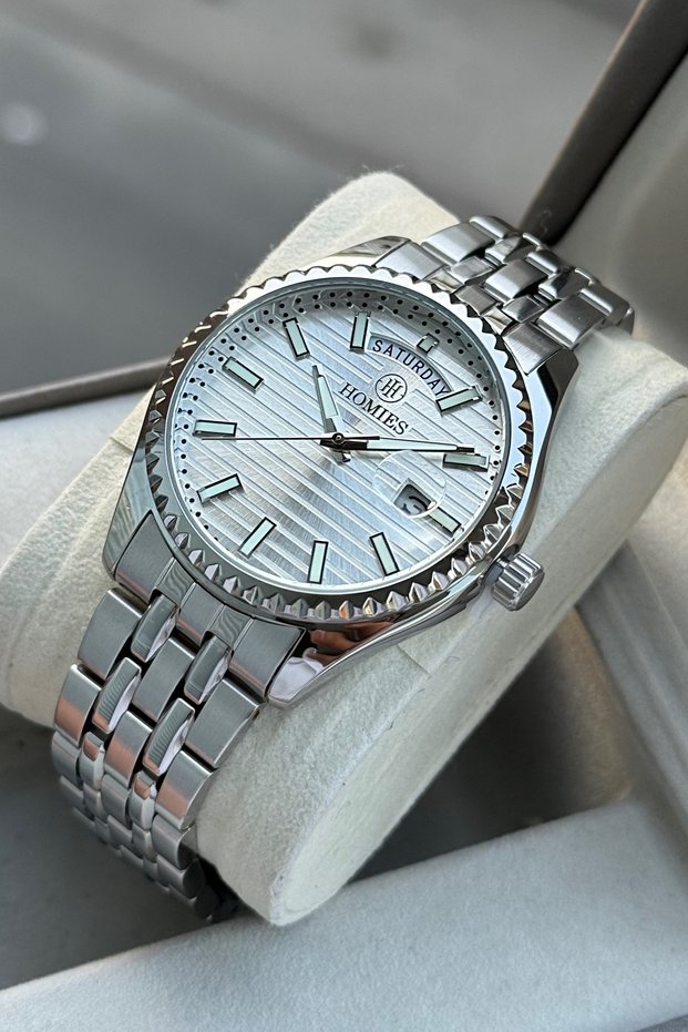 Men's Wrist Watch with Day and Calendar Display Original Gift Box and Bracelet with Gift.Hm27080S01