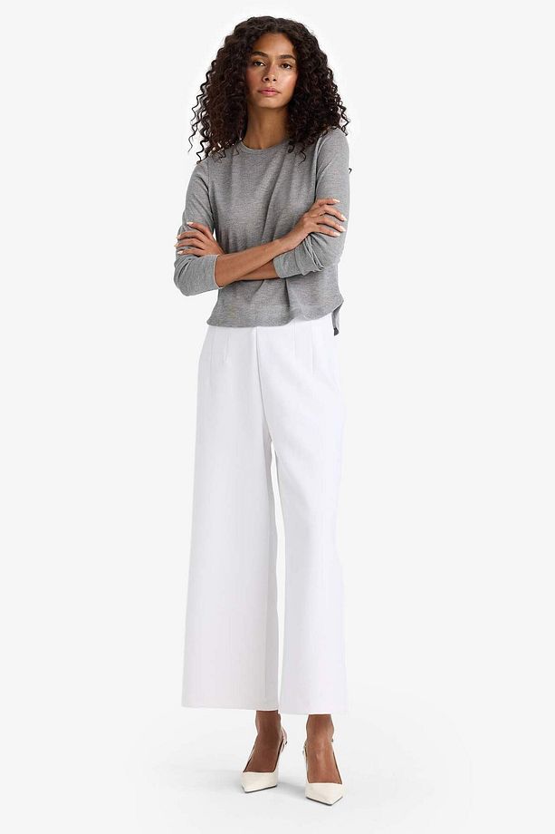 Culotte Yüksek Bel Geniş Paça Pantolon F5557AX25AU - 3