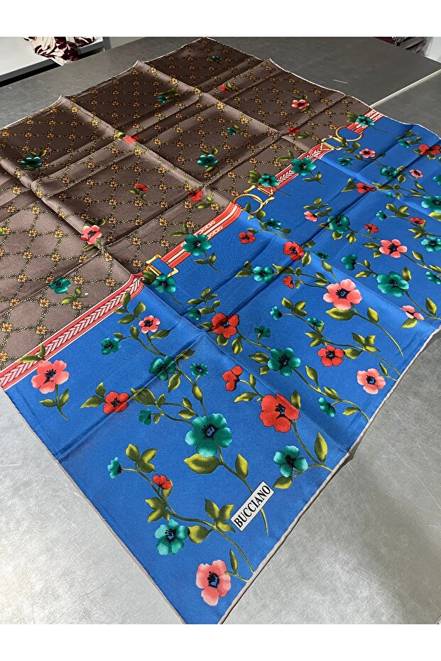 %100 İpek Tivil Eşarp - 3