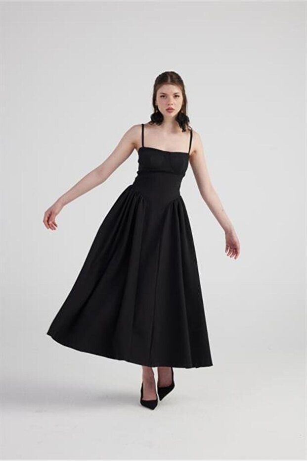 Bridged Elbise Siyah - 2