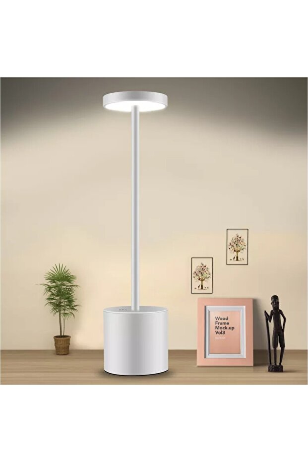 Rechargeable table lamp, white - 3