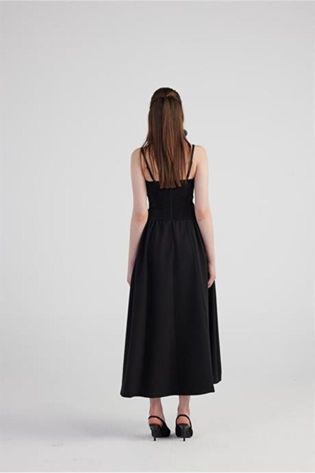 Bridged Elbise Siyah - 6