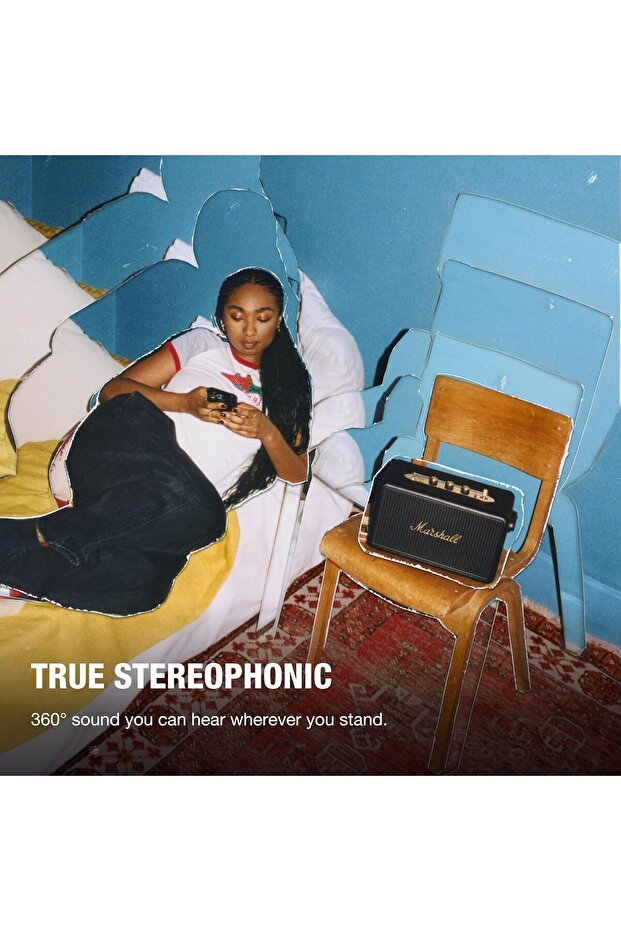 مكبر صوت كيلبورن ٣ المحمول بتقنية البلوتوث - أسود ونحاسي - 5