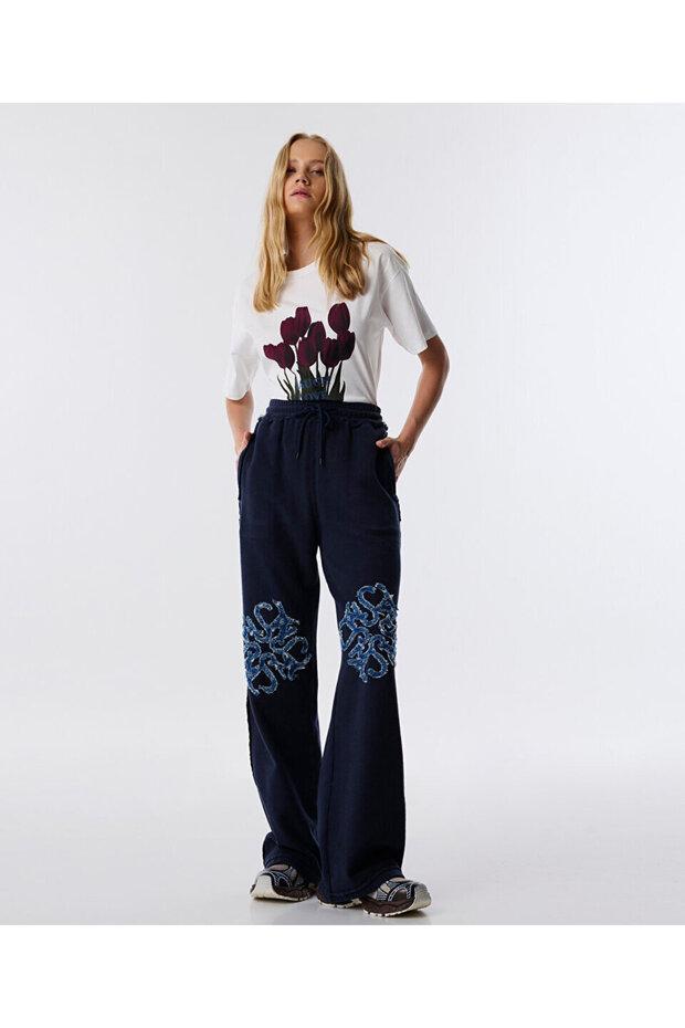 DENİM APLİKELİ PANTOLON - 2