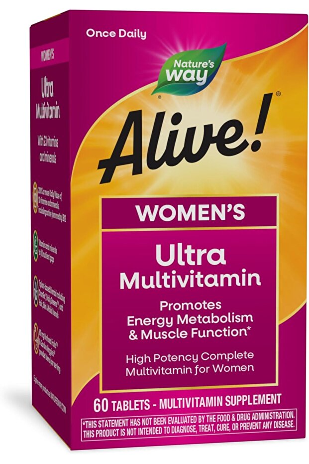 , Alive! Once Daily Women's Ultra Multi-Vitamin, 60 Tablets