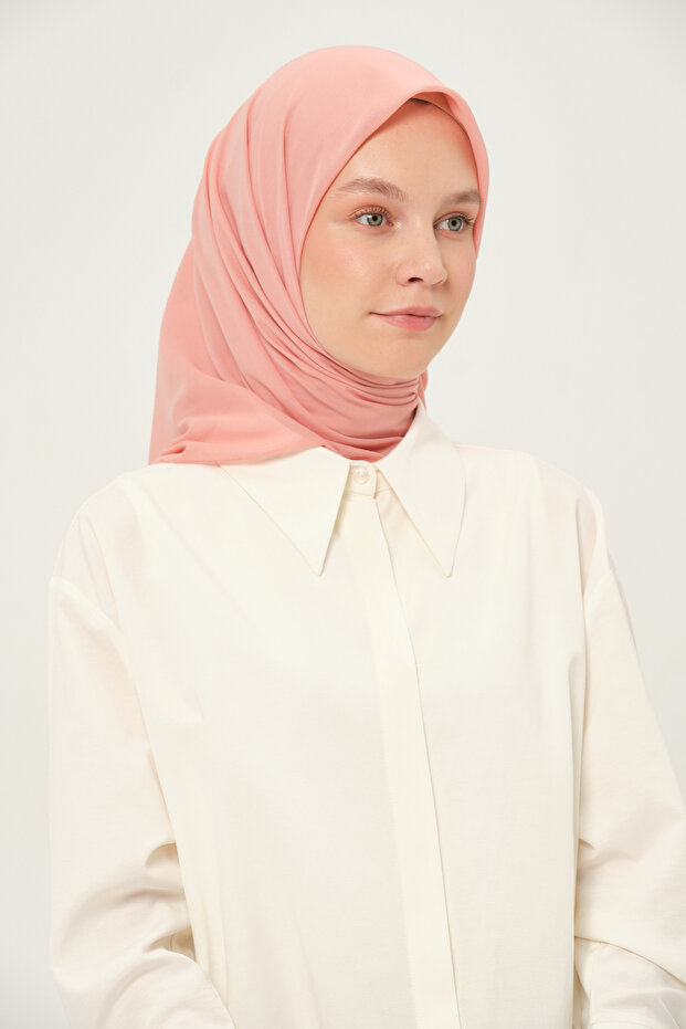 Plain Chiffon Square Scarf Anti-Slip Breathable Fabric 90X90 cm