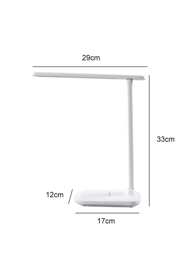 Foldable, multifunctional desk lamp, white - 6