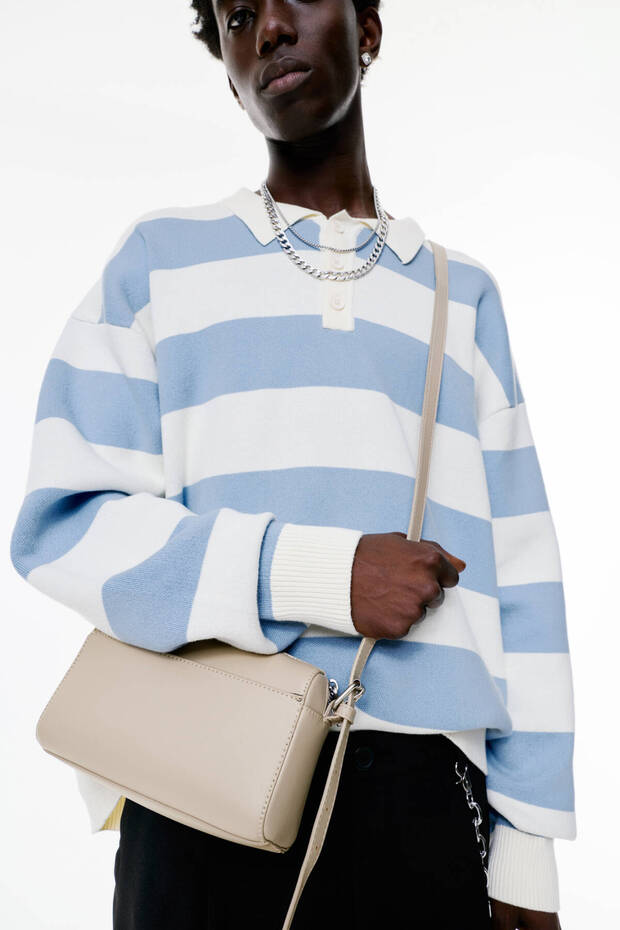 Cep detaylı çapraz askılı çanta - 1