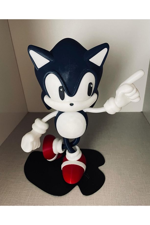 Süper sonic karakter figürü oyuncak biblo - 1