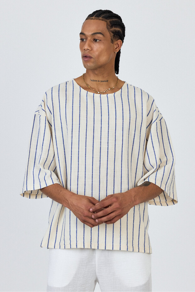 Fakir Kol Oversize Basic T-shirt AG-Y36104LNS - 4