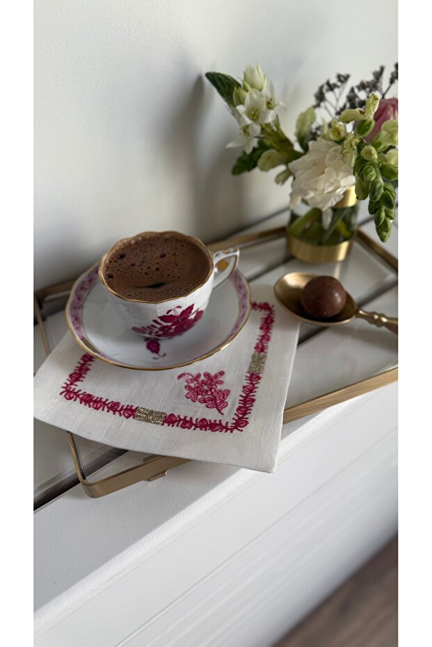 Her Pembe Kokteyl Peçetesi - 3