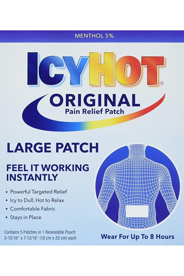Icy Hot, Topical Analgesic Back Patch, 5 Count
