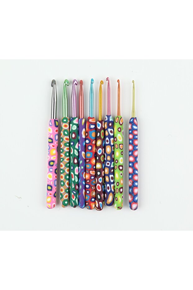 9-piece crochet set - mixed pattern