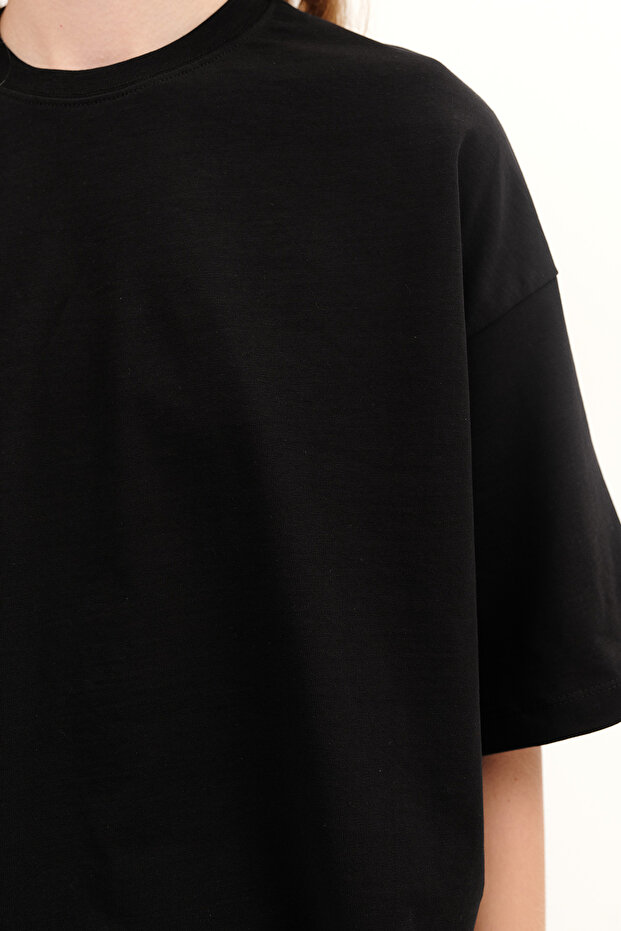 Kalın Oversize Basic T-shirt P17865 - 3