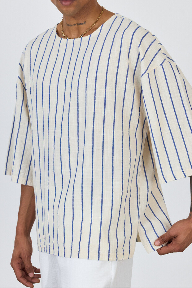 Fakir Kol Oversize Basic T-shirt AG-Y36104LNS - 3