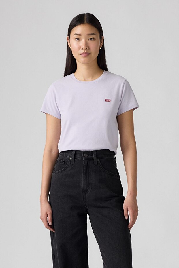 Perfect Thistle Cotton Women's Lilac T-Shirt