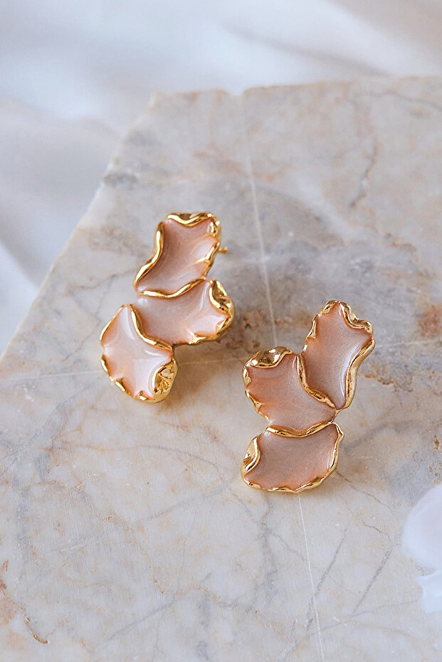 أقراط من أوراق المينا - 3