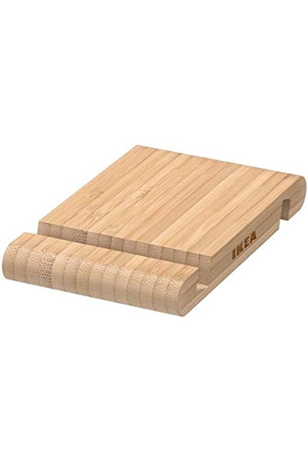 BERGENES Holder for mobile phone/tablet, bamboo, 13x8 cm for home & office use