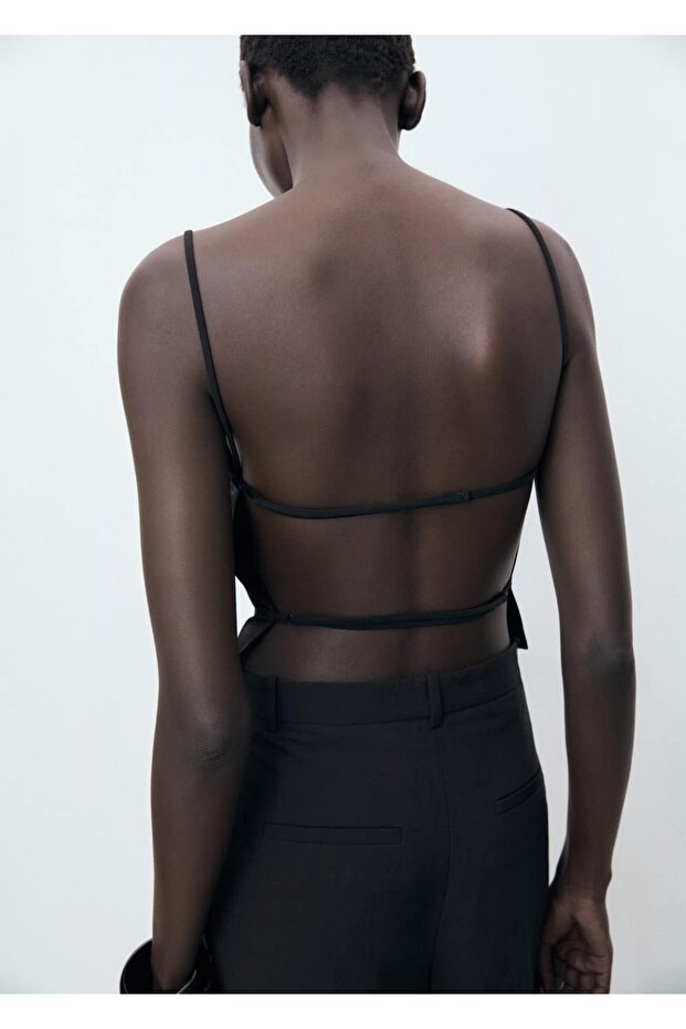 Sırtı açık bluz - 4