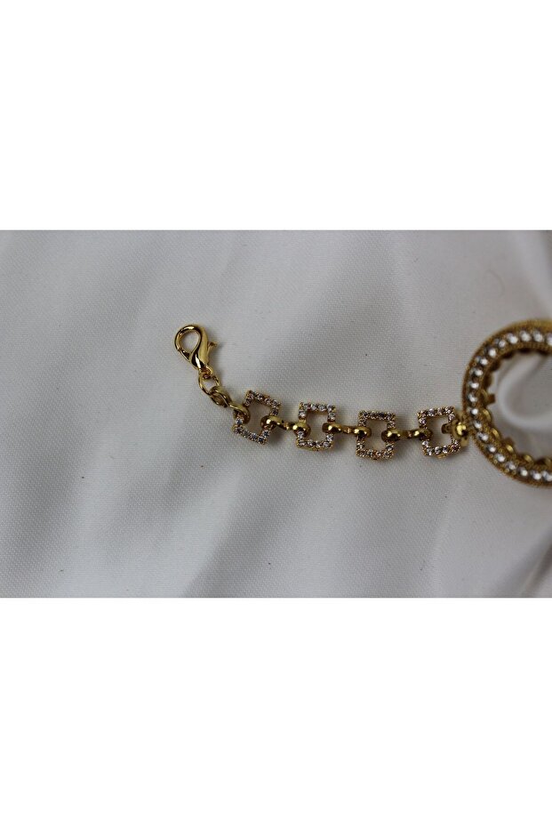 Sparkling Stone Row Quarter Insertable Bracelet - 5