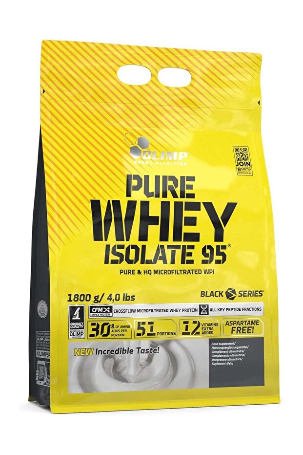 Pure Whey Isolate Protein 95, Chocolate, 4 Lbs, 51 Servings