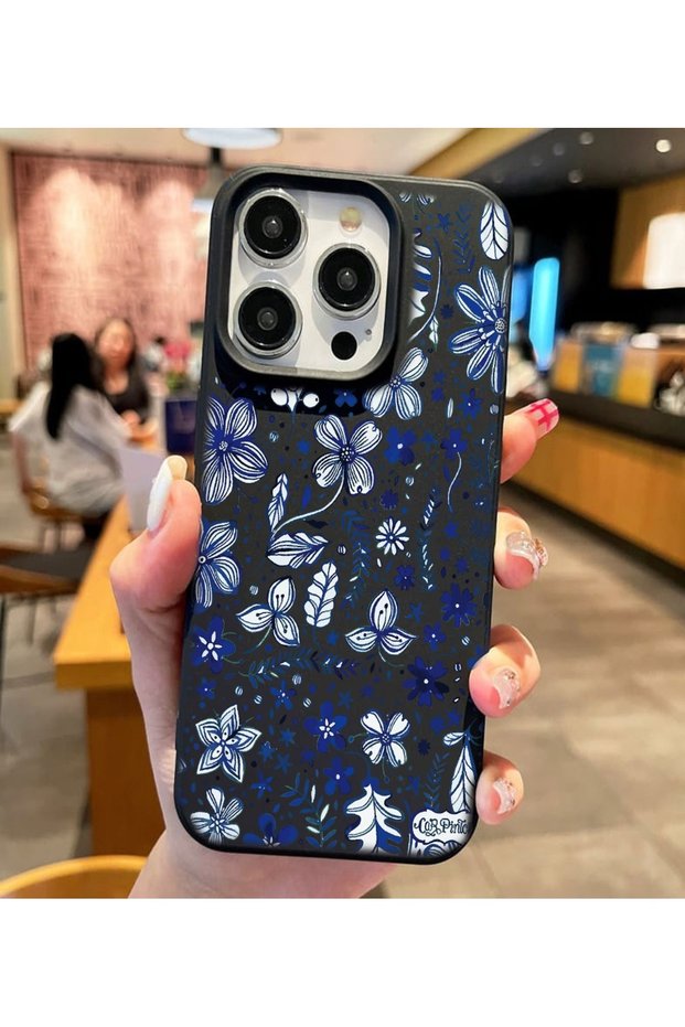 Balporsuku Compatible with iPhone 15 Pro Maxblack Design Cover Omn01 Pattern Phone Case Bluflwoo