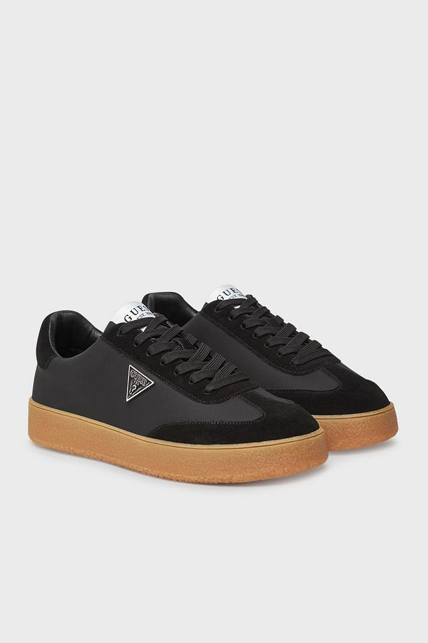 Wiman Logolu Hakiki Deri ve Süet Detaylı Sneaker Ayakkabı FMTWIMLEA12 Erkek AYAKKABI FMTWIM LE - 2