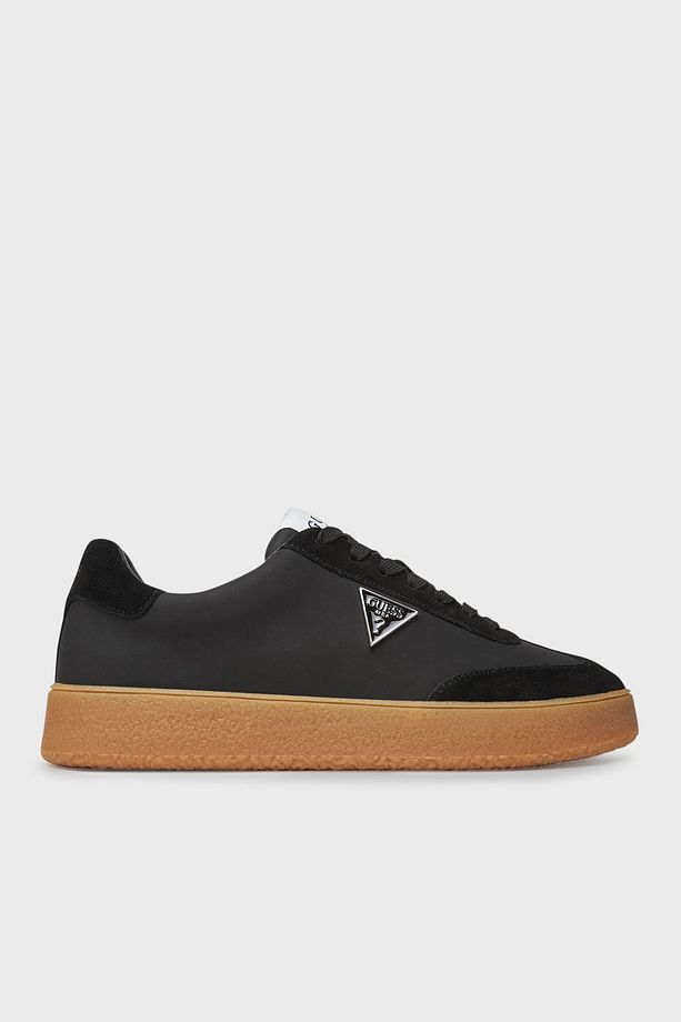 Wiman Logolu Hakiki Deri ve Süet Detaylı Sneaker Ayakkabı FMTWIMLEA12 Erkek AYAKKABI FMTWIM LE - 1