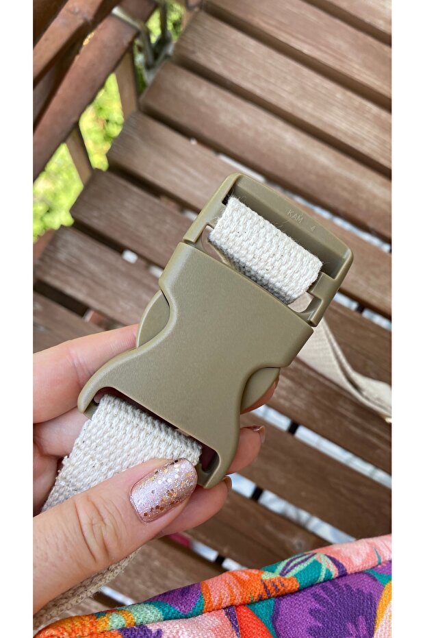 حقيبة الخصر ذات النمط البنفسجي - 4