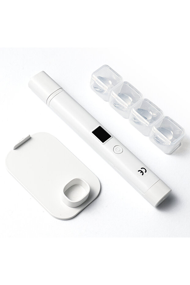 WHITE LIMEGIRL Mini LED UV Nail Lamp Rechargeable Gel Polished LED Nail Lamp Retractable Display Tim