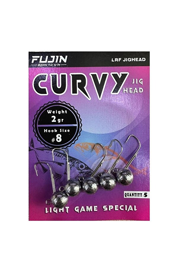 Curvy Jig Head Zoka 8 No 2gr (5 adet) - 1