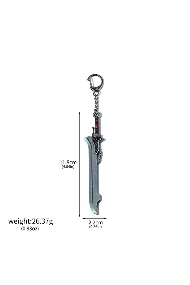 11cm K00897-01 Game DMC Keychain Dante Sword Rebellion Awakening Keyring Nero Red Queen Keychains We