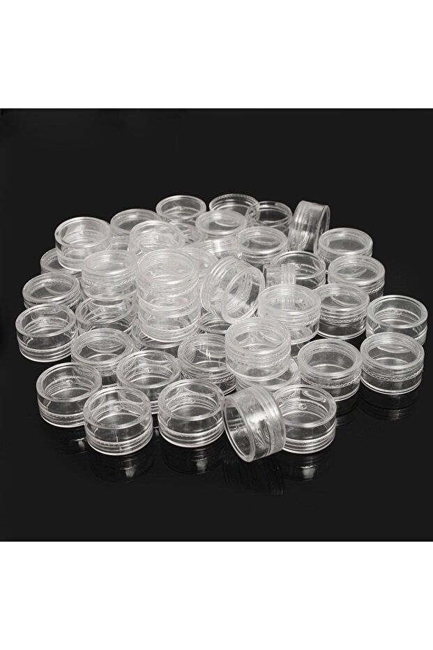100pcs 50/100PCS 2.5g Sample Clear Cream Jar Mini Cosmetic Bottles Containers Transparent Pot For Na