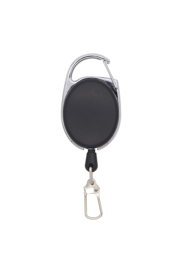 black Retractable Badge Reel Heavy Duty Black Badge Reel for Nurse Hospital Office Supplies ID Lanya
